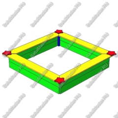 ПЕСОЧНИЦА С ЦВЕТОЧКАМИ И ЛАВКАМИ