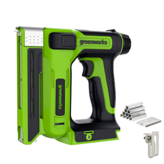Степлер аккумуляторный Greenworks G24CS10 24V, без АКБ и ЗУ