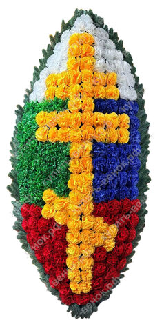 Венок из искусственной хвои БАРХАТ 