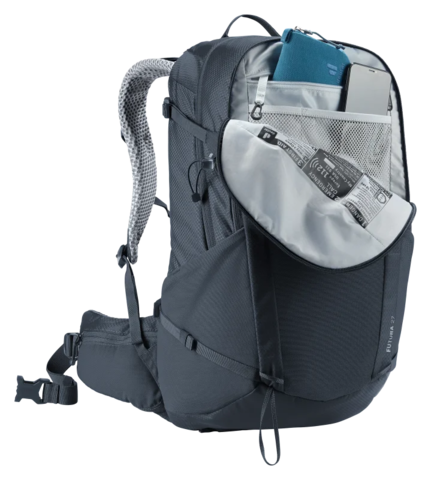 Картинка рюкзак туристический Deuter Futura 27 Black - 5