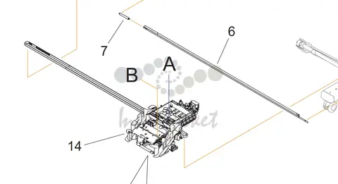 Canon - QD1-2177 - Encoder Strip - Timing Slit Strip Film - CR Scale
