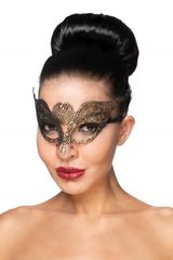 Золотистая карнавальная маска 