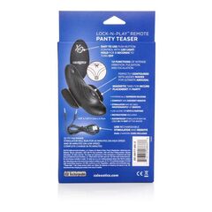 Чёрный вибростимулятор для ношения в трусиках Lock-N-Play Remote Panty Teaser - 