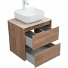 Aquanet 287879 Компл.2 - Тумба Nova Lite 60 2 ящ. цв. дуб шоколадный (287879)