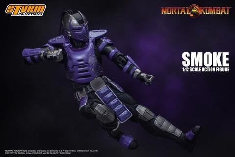 Фигурка Смоук Кибер Ниндзя масштаб 1/12 Мортал Комбат Storm Collectibles