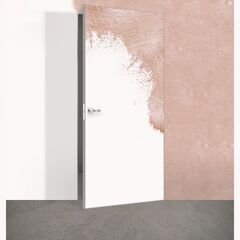 Купить Скрытая дверь под покраску Invisible кромка Al чёрная с внешним открыванием