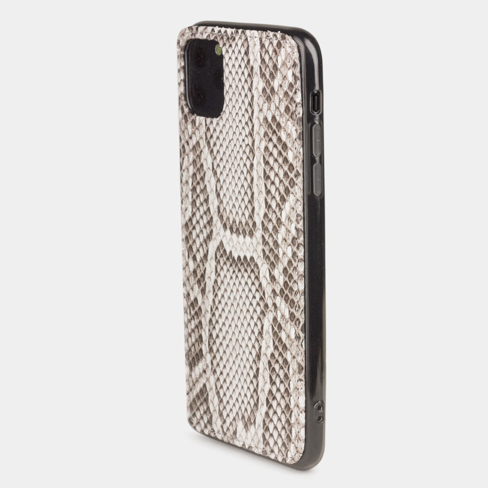 Чехол-накладка для iPhone 11 Pro Max из натуральной кожи питона, цвета Natur