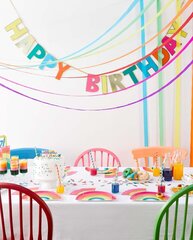 Гирлянда "Happy Birthday" 3м (цветная)