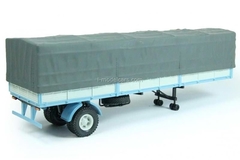 semitrailer MAZ-9380-2 with awning blue-gray 1:43 Nash Avtoprom