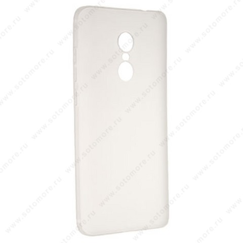 Накладка силиконовая Soft Touch ультра-тонкая для Xiaomi Redmi Note 4 белый