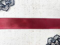 Лента атласная, ш. 2 см, бордовый