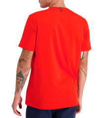 Теннисная футболка Le Coq Sportif ESS Tee Short Sleeve N°4 SS23 - tech red