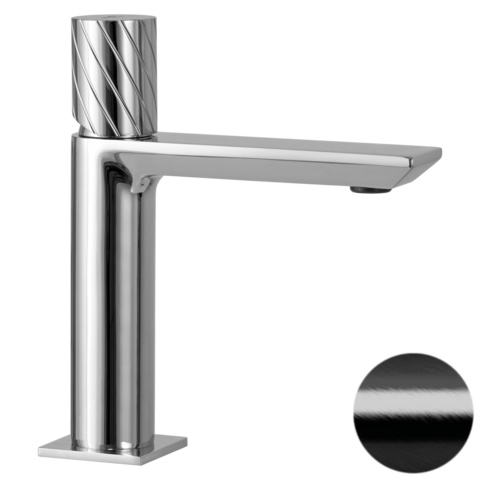 Remer EG710CFP Смеситель для раковины Edge EG710CFP, черный брашированный хром, шт