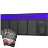 Черный уголок потребителя + комплект черных книг, стенд черный с синим, 5 карманов, серия Black Color, Айдентика Технолоджи