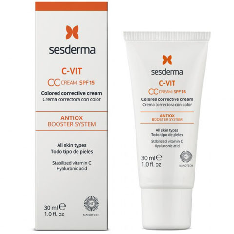 Sesderma C-VIT: Крем корректирующий тон кожи СЗФ 15 с витамином С (CC Cream SPF 15)