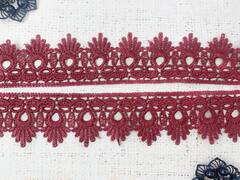 Кружево плетеное, ш. 4,5-5 см, марсала