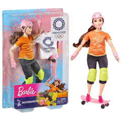 Кукла Барби Скейтбордистка Olympic Games Tokyo 2020 (Уцененный товар)
