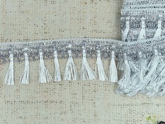 Тесьма люрекс, ш. 6 см, серебро