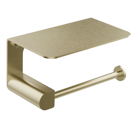 Gessi 59449#727 Держатель туалетной бумаги с крышкой, цвет: Brushed Brass Pvd