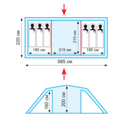 Кемпинговая палатка Tramp Brest 6  (V2)