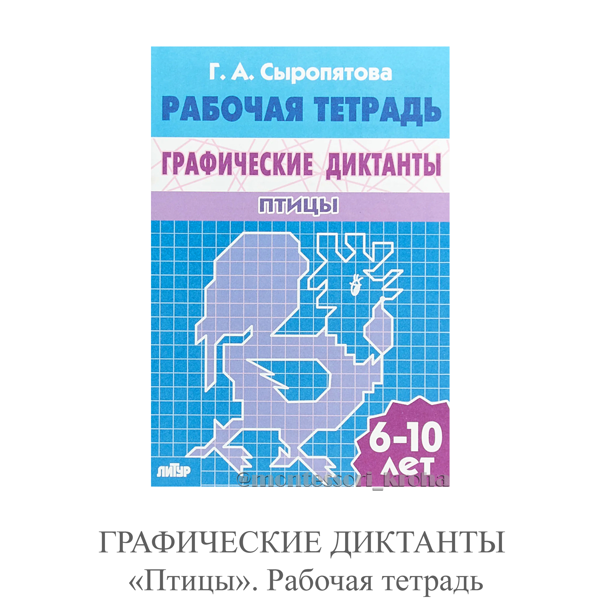 ГРАФИЧЕСКИЕ ДИКТАНТЫ «Птицы». Рабочая тетрадь – купить за 60 руб |  Монтессори Кроха