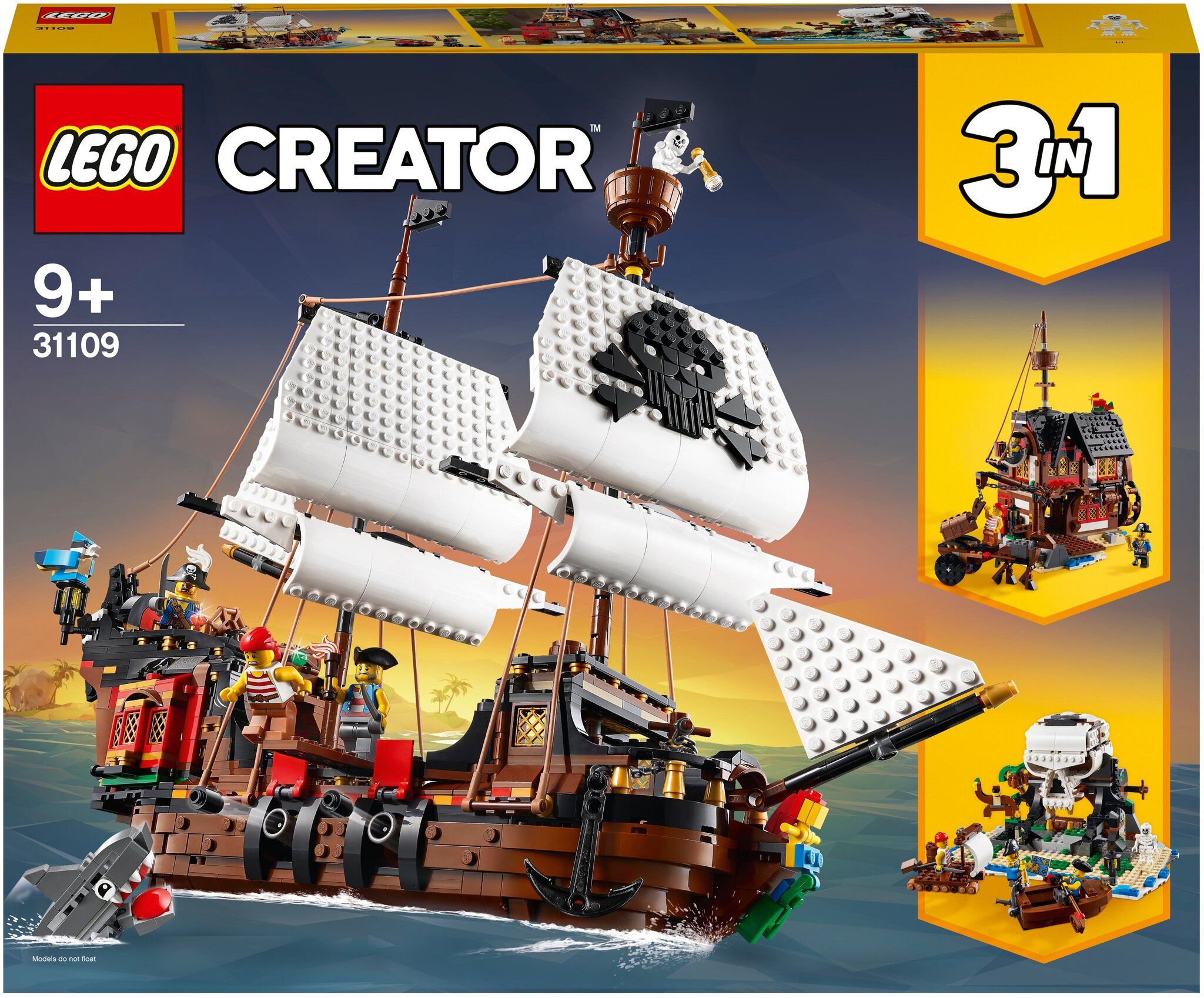 Конструктор LEGO Creator 31109 Пиратский корабль 31109 купить в  интернет-магазине Layon.ru