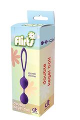 Фиолетовые вагинальные шарики Flirts Kegel Balls - 