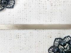 Лента атласная, ш. 0,6 см, бежевый