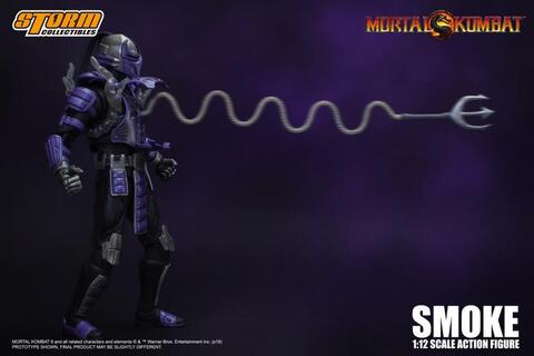 Фигурка Смоук Кибер Ниндзя масштаб 1/12 Мортал Комбат Storm Collectibles