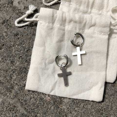 Подвеска для серьги CROSS серебро