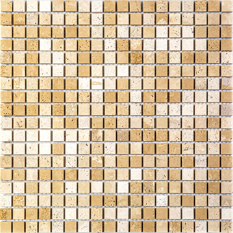 Valencia-15 мозаика Bonaparte из натурального камня бежевый светлый квадрат