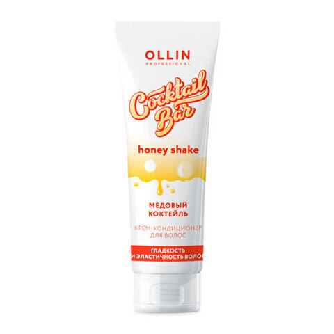 OLLIN Cocktail Bar Honey Shake - Крем-кондиционер для волос Медовый коктейль гладкость и эластичность волос