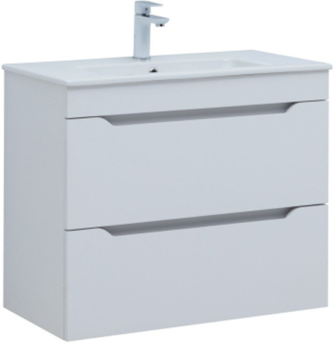 Aquanet 330459 Тумба Практика 80 2 ящ. цв.белый матовый (330459)