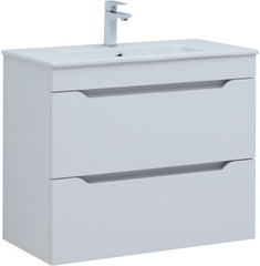 Aquanet 330459 Тумба Практика 80 2 ящ. цв.белый матовый (330459) фото