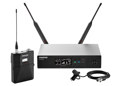 SHURE QLXD14E/150/C G51 радиосистема с поясным передатчиком и петличным микрофоном MX150C (кардиоидный)