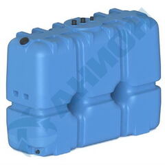 Емкость прямоугольная для дизельного топлива со сливом Анион 2000 л. прямоугольная (2160x750x1600см;синий) - арт.559441