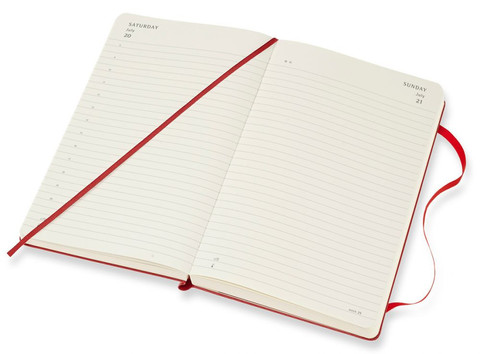 Ежедневник Moleskine Academic Large, цвет красный