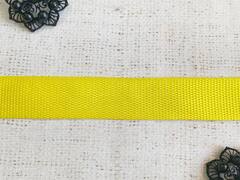 Лента ременная стропа, 16,5 гр/м, ш. 3 см, жёлтый