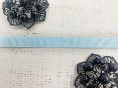 Лента репсовая, ш. 1 см, голубой