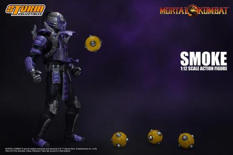 Фигурка Смоук Кибер Ниндзя масштаб 1/12 Мортал Комбат Storm Collectibles