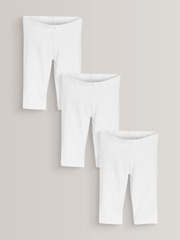 Легинсы укороченные для девчоки Next 630-052, 3 шт., Белый