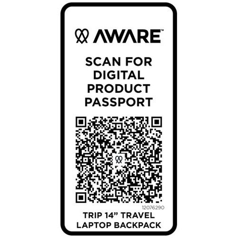 Trip 14” Aware™ рюкзак для ноутбука из переработанного материала объемом 9 л