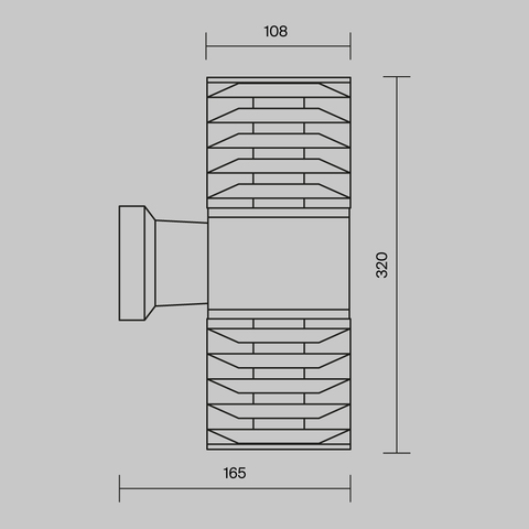 Уличный настенный светильник Maytoni Bronx O576WL-02GR