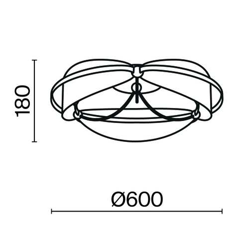 Потолочная светодиодная люстра Maytoni Breeze MOD281CL-L45BS3K
