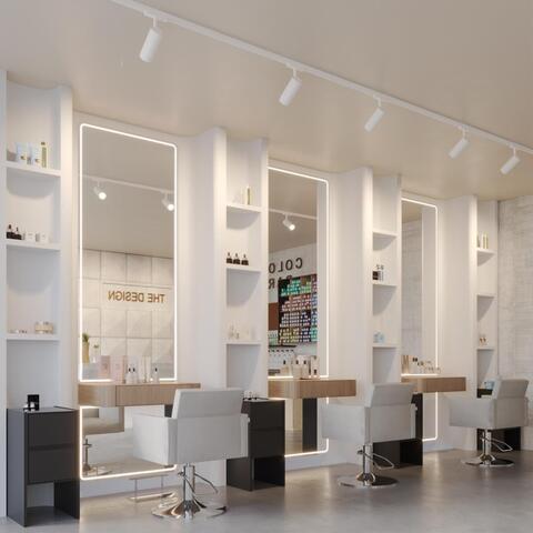 359585 PORT NT25 000 белый Светильник трехфазный трековый светодиод. с переключ. цв. темпер. и мощности IP20 LED 30-35-40W 220-240V 3000К\4000К\5700К