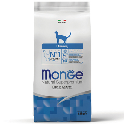 Monge Cat Urinary – для профилактики МКБ у кошек 1.5 кг