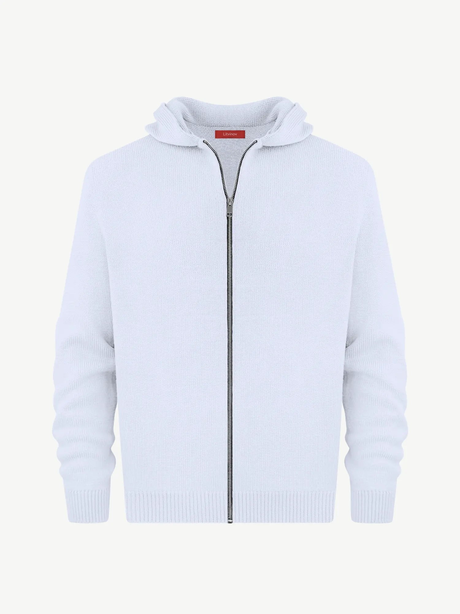 Толстовка на замке из шелка