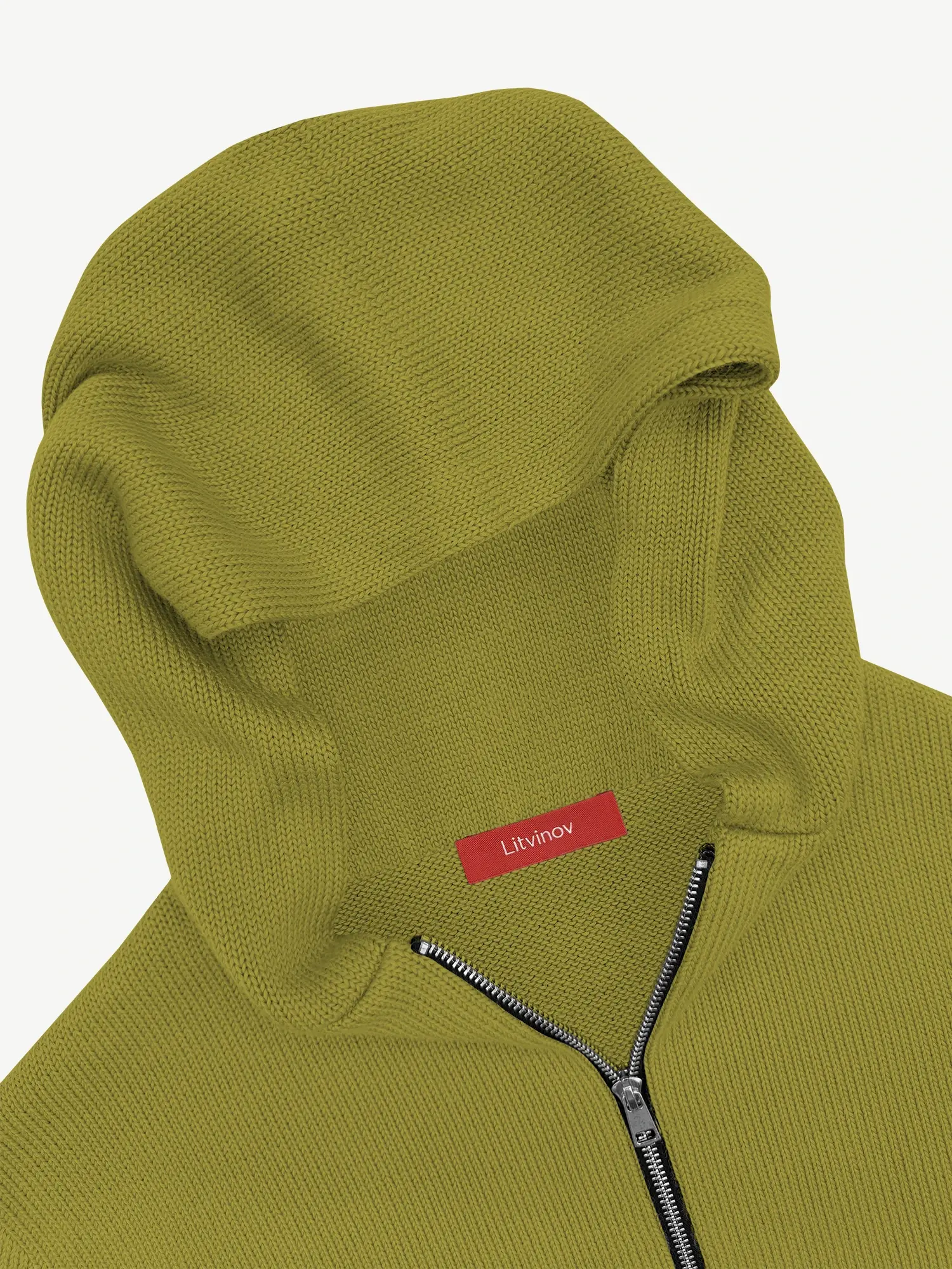 Толстовка на замке из шелка