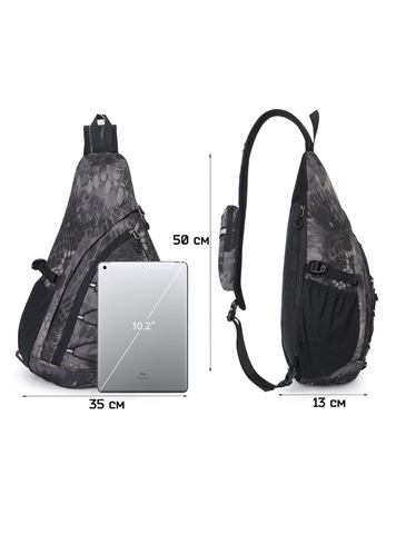 Картинка рюкзак однолямочный Nevo Rhino 9070 Python Print - 3