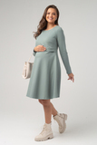 Платье для беременных и кормящих 15972 ментол